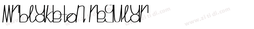 MrBlaketon Regular字体转换
